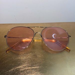 Oliver People’s Pink/Gold Rose Colored Sunglasses